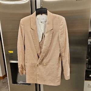 💕CUYANA💕 Linen Blend Blazer ~ Cream Small